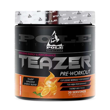 Pole Nutrition Teazer Pre Workout, 0.59 lb Tropical Orange