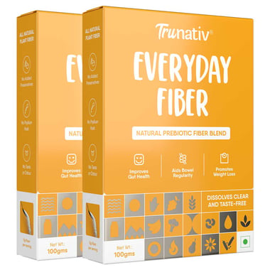 TruNativ Everyday Fiber, 100 g Unflavoured (Pack of 2)