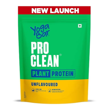 Yogabar Pro Clean Plant Protein,  1.1 lb  Unflavoured 