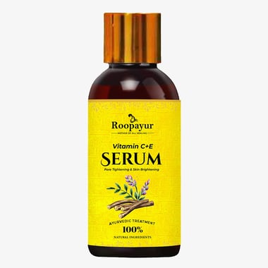 Roopayur Vitamin C+E Serum,  30 ml  Pore Tightening & Skin Brightening 
