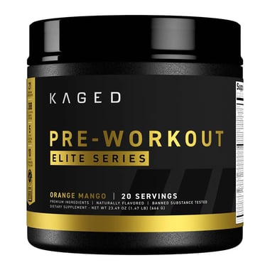 Kaged Muscle Elite Series Pre-Workout, 1.47 lb Orange Mango