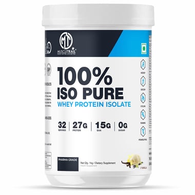 Muscle Trail 100% Iso Pure Whey Protein Isolate, 2.2 lb Vanilla
