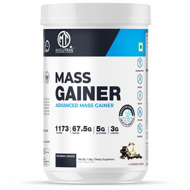 Muscle Trail Advanced Mass Gainer,  3.3 lb  Cookies & Cream 