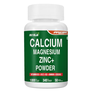 NutriJa Calcium Magnesium Zinc+ Powder, 50 g Unflavoured