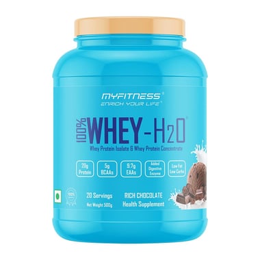 Myfitness By Paradise 100% WHEY-H2O Protein Isolate, 1.1 lb Rich Chocolate