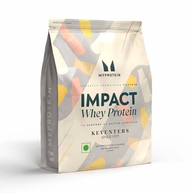 Myprotein Impact Whey Protein, 2.2 lb Keventers Butterscotch