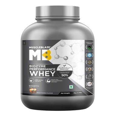 MuscleBlaze Biozyme Performance Whey,  4.4 lb  Kesar Thandai 