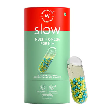 Wellbeing Nutrition Slow Multi + Omega for Him, 60 capsules Unflavoured