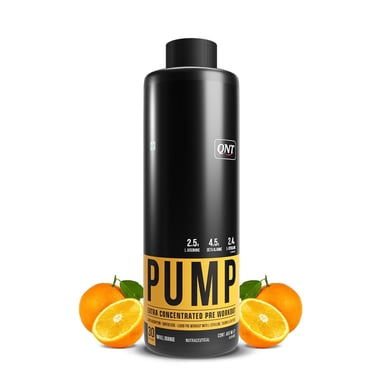 QNT Pump Extra Concentrated Liquid Pre- Workout, 450 ml Navel Orange