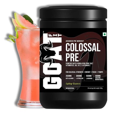 G.O.A.T Fit Colossal Pre Advanced Pre Workout, 0.39 lb Spicy Guava