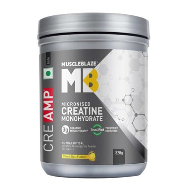 MuscleBlaze Creatine Monohydrate CreAMP,  Citrus Blast  0.71 lb 