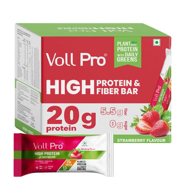Voll Pro High Protein & Fiber Bar, 3 bar(s) Strawberry (20g Protein)