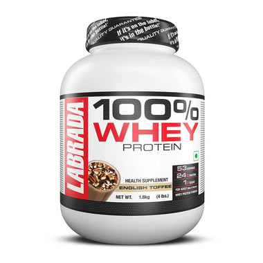 Labrada 100% Whey Protein, 4 lb English Toffee