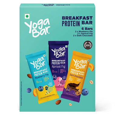 Yogabar Breakfast Protein Bar,  6 bar(s)  Variety Pack 