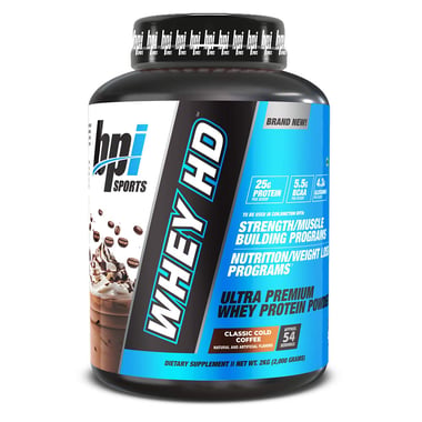 BPI Sports Whey-HD Ultra Premium, 4.4 lb Classic Cold Coffee