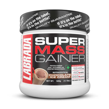 Labrada Super Mass Gainer, 1.1 lb Chocolate Ice Cream