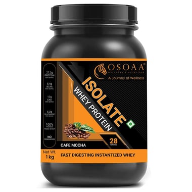 Osoaa Isolate Whey Protein, 2.2 lb Cafe Mocha
