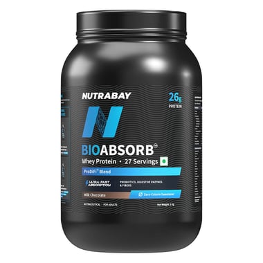 Nutrabay BioAbsorb Whey Protein, 2.2 lb Milk Chocolate