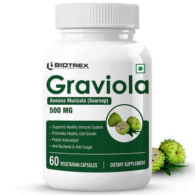 Biotrex Graviola 500mg, 60 veggie capsule(s)