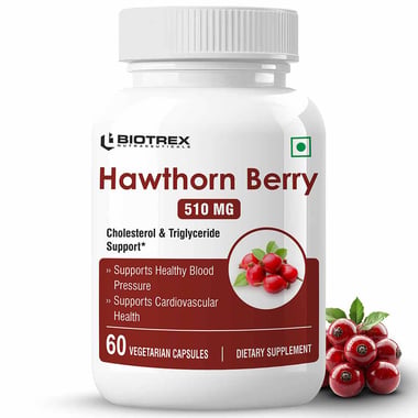 Biotrex Hawthorn Berry (510 mg), 60 veggie capsule(s)