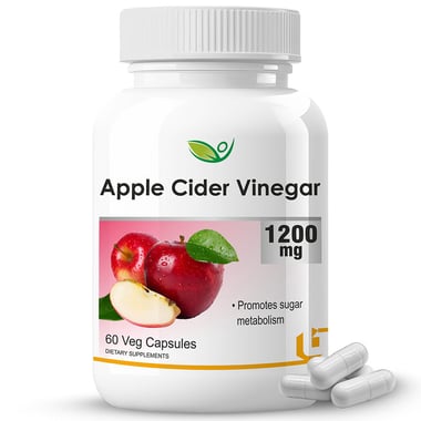 Biotrex Apple Cider Vinegar (1200 mg),  60 capsules  Unflavoured 