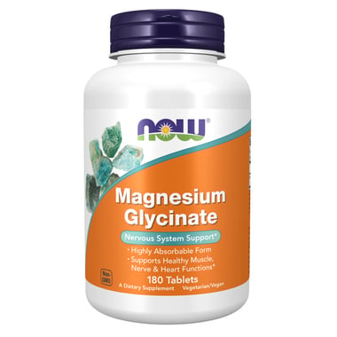 Now Magnesium Glycinate,  Unflavoured  180 tablet(s) 