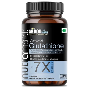 NutraMarck Liposomal Glutathione 7X, Unflavoured 90 capsules