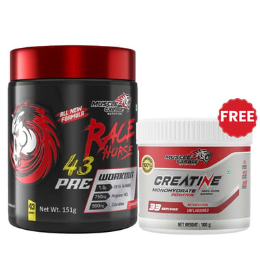 Muscle Garage Race Horse Pre Workout,  0.33 lb  Orange 