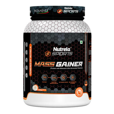 Nutrela Sports Patanjali Mass Gainer, 2.2 lb French Vanilla