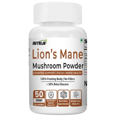 NutriJa Lion's Mane Mushroom Powder,  50 g 
