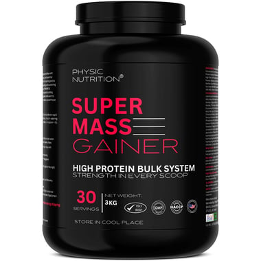 Physic Nutrition Super Mass Gainer, 6.6 lb Vanilla