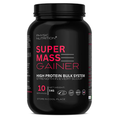 Physic Nutrition Super Mass Gainer,  2.2 lb  Strawberry 