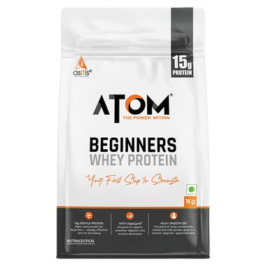 AS-IT-IS Nutrition ATOM Beginners Whey Protein, 2.2 lb French Vanilla