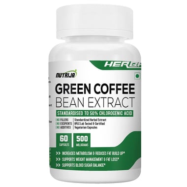 NutriJa Green Coffee Bean Extract 500mg, 60 capsules