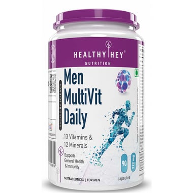 HealthyHey Nutrition MultiVit Daily for Men, 90 capsules Unflavoured