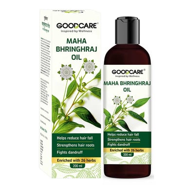 Goodcare Maha Bhringhraj Oil, 200 ml Enriched with 26 Herbs