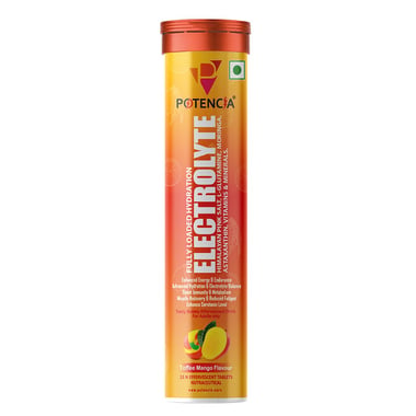 Potencia Electrolyte Effervescent, 15 tablet(s) Toffee Mango