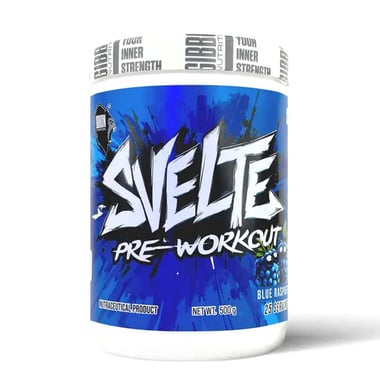 Gibbon Nutrition Svelte Pre-Workout, 1.1 lb Blue Raspberry