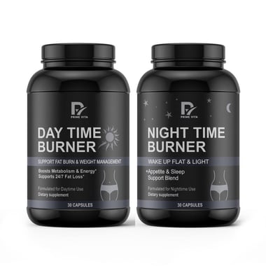 PRIME VITA Day & Night Time Burner Combo,  60 capsules  Unflavoured 