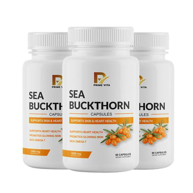PRIME VITA Sea Buckthorn 1000mg,  180 capsules 