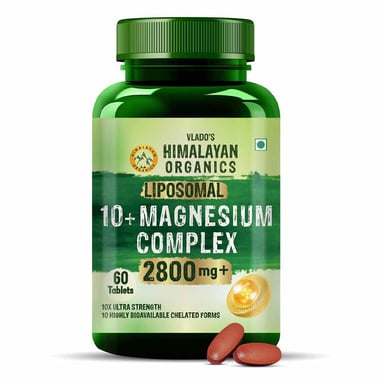 Vlado's Himalayan Organics Liposomal Magnesium Complex 28000mg,  Natural  60 tablets 