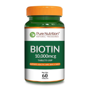 Pure Nutrition Biotin 10000 mcg, 60 tablet(s) Unflavoured