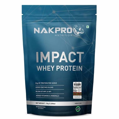 Nakpro Impact Whey Protein, 2.2 lb Double Rich Chocolate