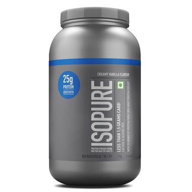Isopure 100% Whey Protein Isolate, 4.4 lb Low Carb - Creamy Vanilla