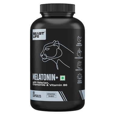 BeastLife Melatonin+, 60 capsules Unflavoured