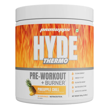 ProSupps Hyde Thermo Pre-Workout + Burner, 0.66 lb Pineapple Chill