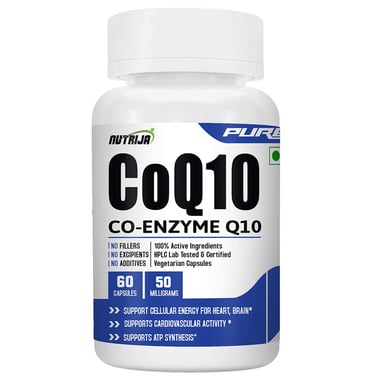 NutriJa CoQ10 (Coenzyme Q10) 50mg, 60 capsules