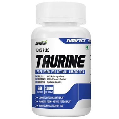 NutriJa Taurine 1000mg,  60 capsules 