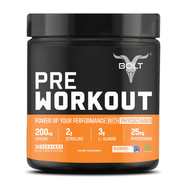 Bolt Pre Workout, 0.66 lb Blueberry