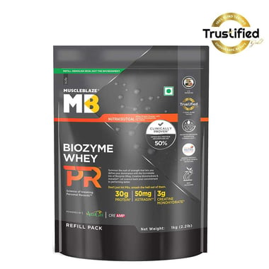 MuscleBlaze Biozyme Whey PR, 2.2 lb Molten Chocolate Cake